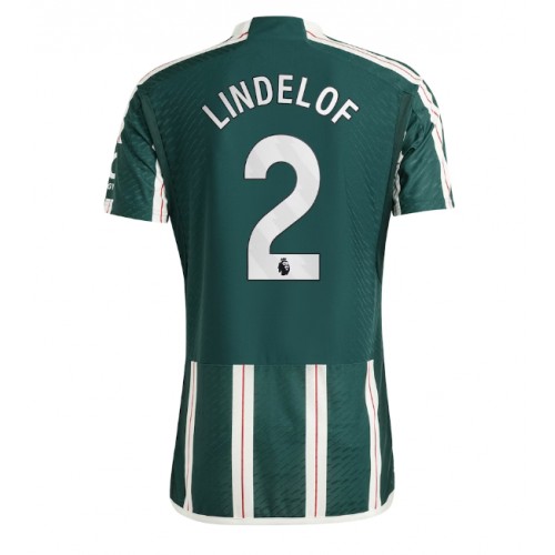 Maillot de foot Manchester United Victor Lindelof #2 Extérieur 2023-24 Manches Courte
